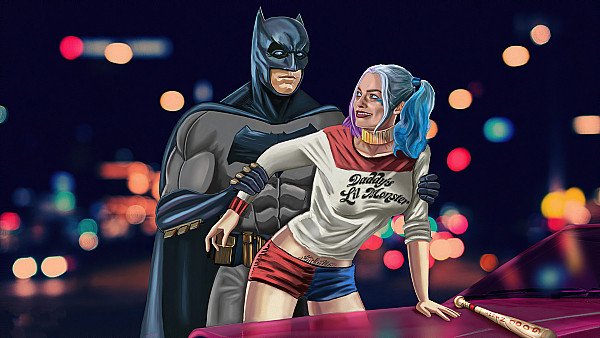 Batman Vs Harley Quinn Suicide Squad 4k - hdwallpaper4k