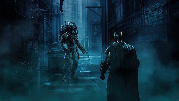 Batman Vs Predator Artwork - hdwallpaper4k