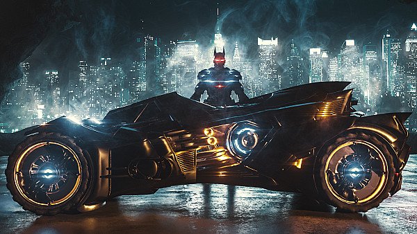 Batman With Batmobile - hdwallpaper4k