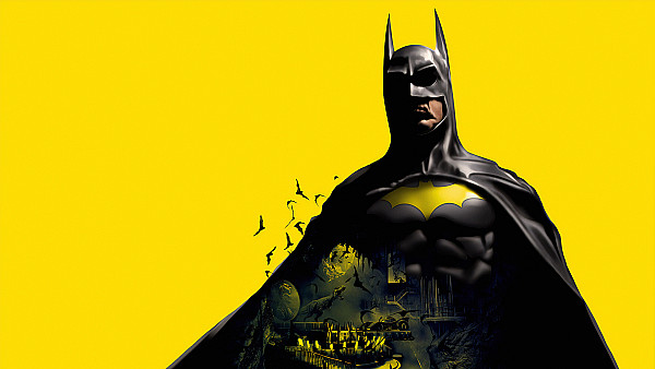 Batman Yellow Background - hdwallpaper4k