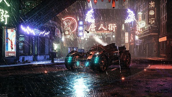 Batmobile Arkham Knight 4k - hdwallpaper4k