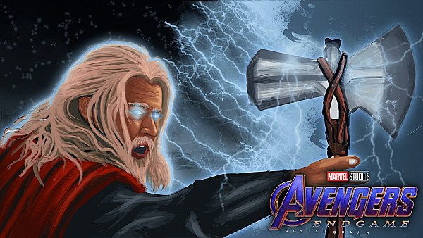 Bearded Thor Avengers Endgame 4k - hdwallpaper4k