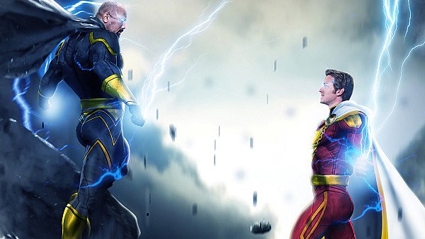 Black Adam Shazam 4k wallpaper