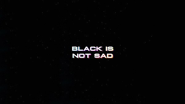 Black Is Not Sad Typography 4k - hdwallpaper4k