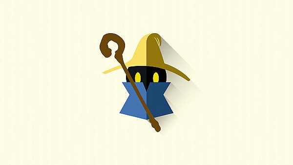 Black Mage Final Fantasy Minimal 4k - hdwallpaper4k