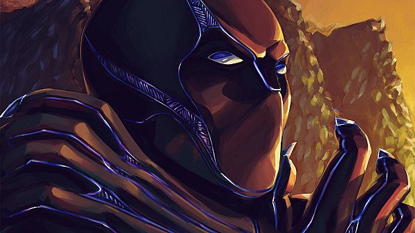 Black Panther Closeup Art - hdwallpaper4k