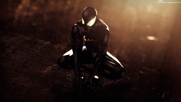 Black Spiderman Artwork - hdwallpaper4k