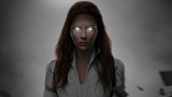 Black Widow Glowing Eyes 5k - hdwallpaper4k