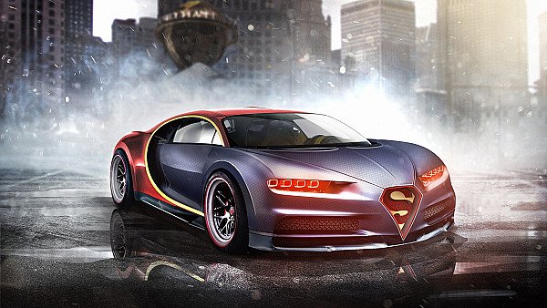 Bugatti Chiron Superman - hdwallpaper4k