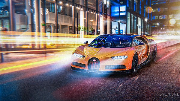 Bugatti In Streets - hdwallpaper4k