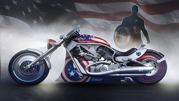 Captain America Bike - hdwallpaper4k