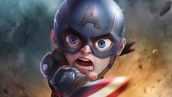 Captain America Chibi - hdwallpaper4k