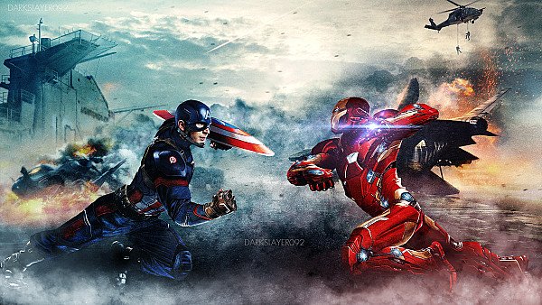 Captain America Iron Man - hdwallpaper4k