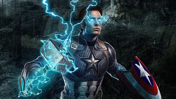 Captain America Mjolnir Avengers Endgame 4k - hdwallpaper4k