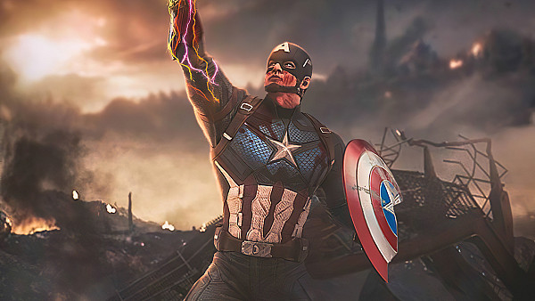 Captain America Shield Infinity Gauntlet - hdwallpaper4k