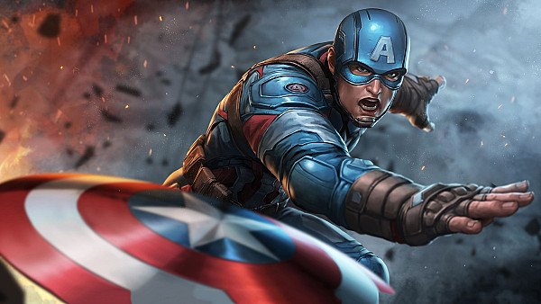 Captain America Throwing Shield - hdwallpaper4k