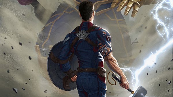 Captain America With Thor Hammer - hdwallpaper4k