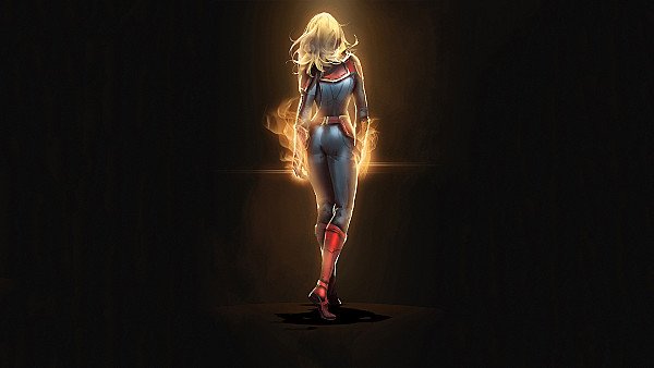 Captain Marvel 4k Walking - hdwallpaper4k