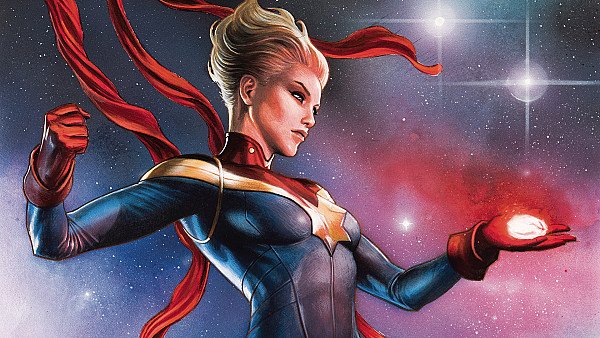 Captain Marvel Comic Book Art wallpaper