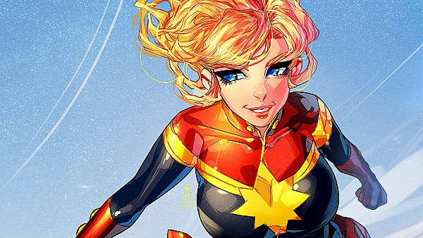 Captain Marvel Cute Art - hdwallpaper4k