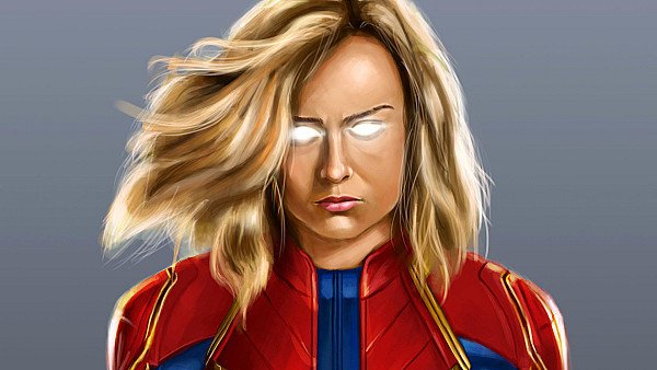 Captain Marvel Digital Painting - hdwallpaper4k