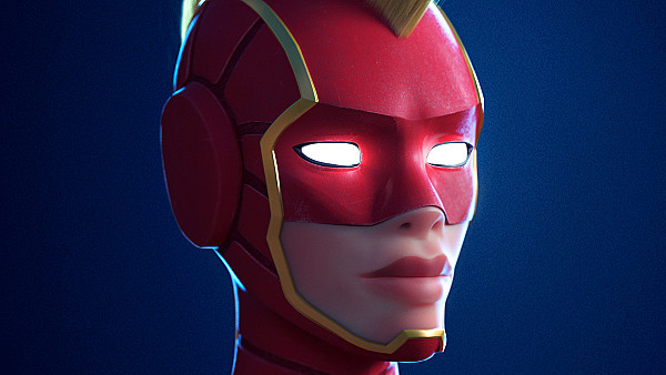 Captain Marvel Mask - hdwallpaper4k