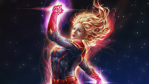 Captain Marvel Newart - hdwallpaper4k