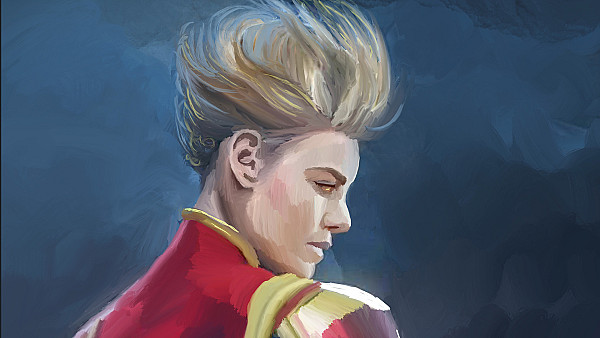 Captain Marvel Paint Art - hdwallpaper4k