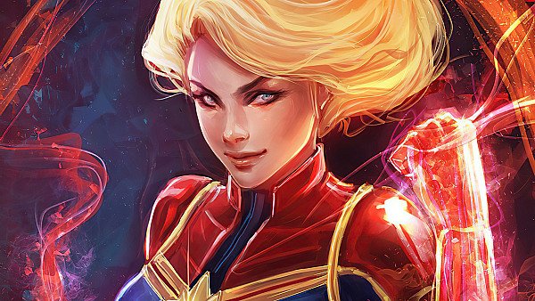 Captain Marvel Powerful - hdwallpaper4k