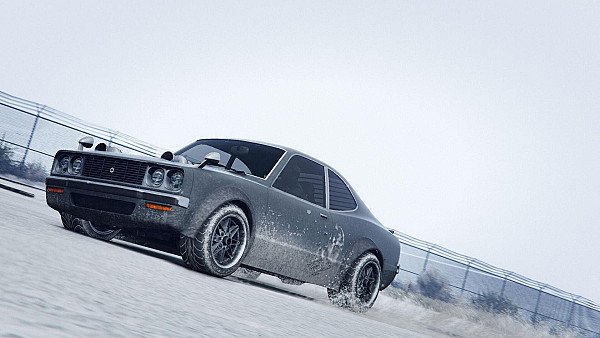 Car In Snow Gta 5 4k wallpaper