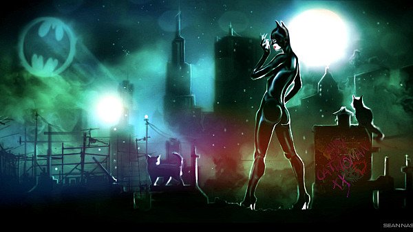 Catwoman Gotham City wallpaper