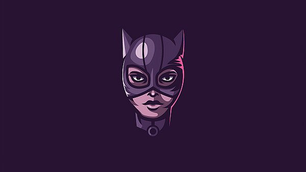 Catwoman Superhero Minimal Art - hdwallpaper4k