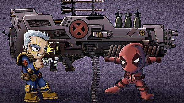 Chibi Cable And Deadpool - hdwallpaper4k