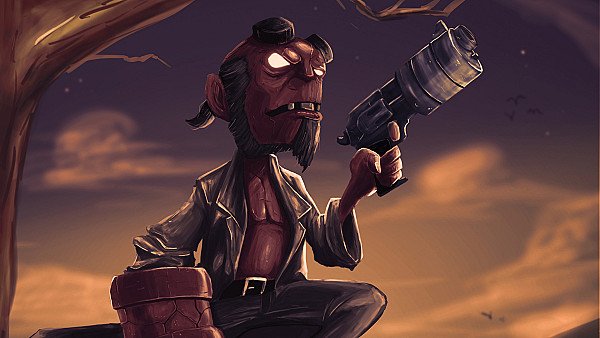 Chibi Hellboy wallpaper