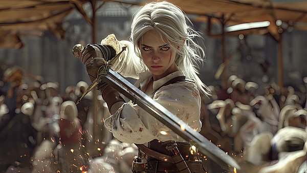 Ciri Warrior Spirit Unleashed - hdwallpaper4k