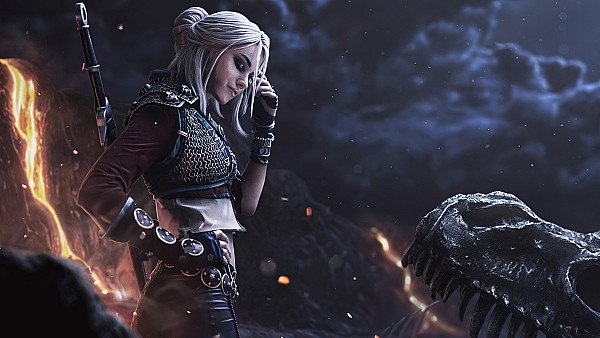 Ciri Witcher Cosplay 4k wallpaper