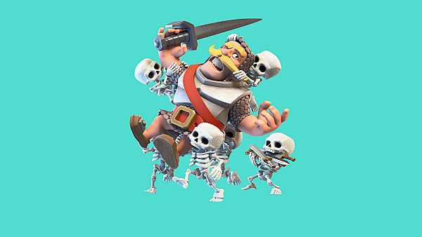 Clash Royale Knight And Skelton wallpaper