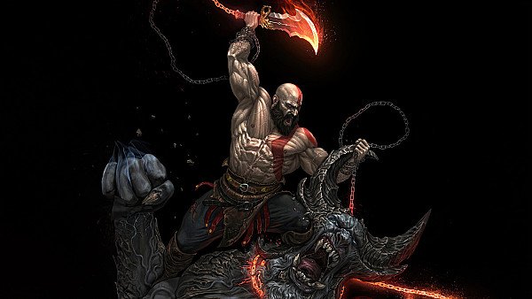 Courage Of Kratos - hdwallpaper4k