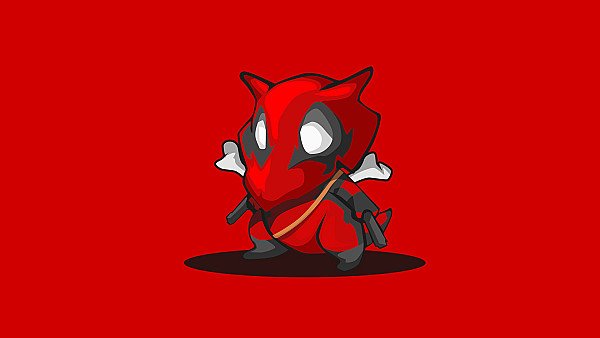 Cubone Pokemon Deadpool Minimalism 4k - hdwallpaper4k