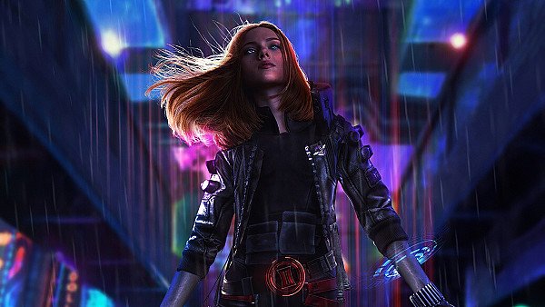 Cyberpunk Black Widow 4k - hdwallpaper4k