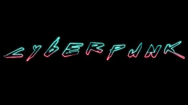 Cyberpunk Neon Typography - hdwallpaper4k