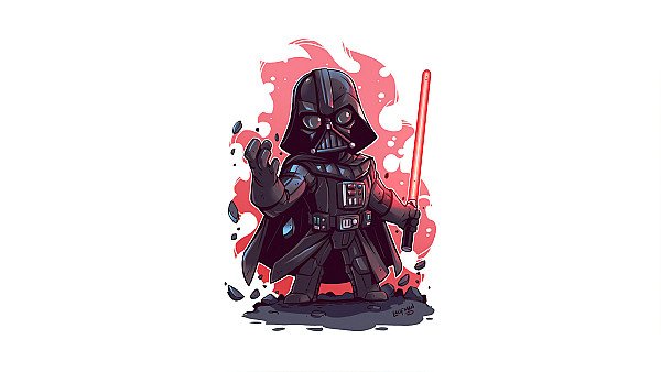 Darth Vader Minimal Art 4k - hdwallpaper4k