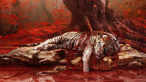 Dead Tiger In Far Cry 4 wallpaper