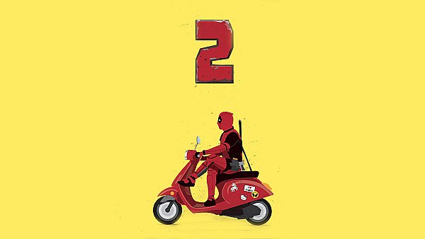 Deadpool 2 Scooter Poster - hdwallpaper4k