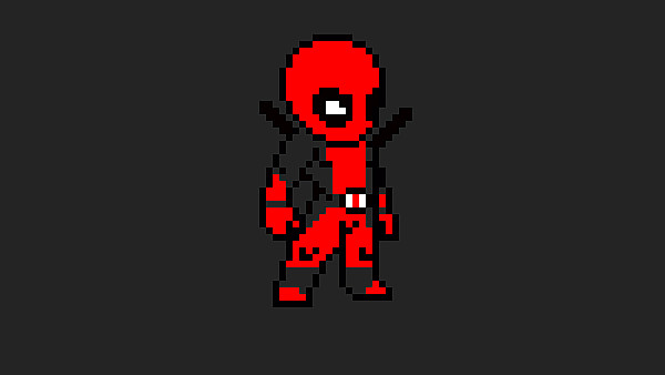 Deadpool 8 Bit Art - hdwallpaper4k