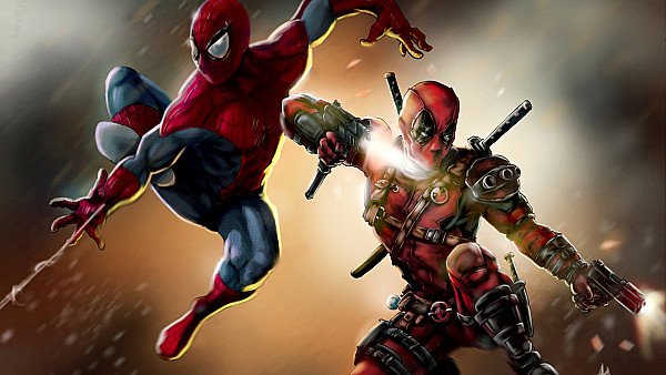 Deadpool And Spiderman - hdwallpaper4k