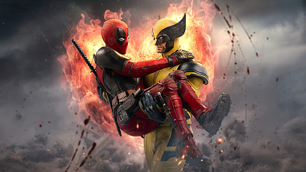 Deadpool And Wolverine Face Off - hdwallpaper4k