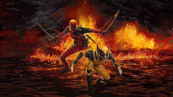 Deadpool And Wolverine In Action - hdwallpaper4k