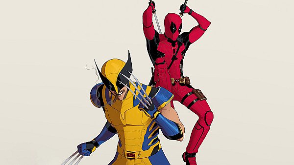 Deadpool And Wolverine Sketch Art - hdwallpaper4k