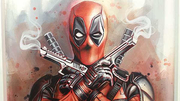 Deadpool Guns Up - hdwallpaper4k